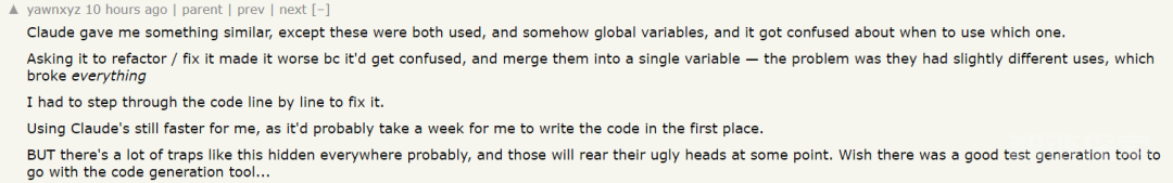 “我已经厌倦了给愚蠢的AI代码找bug！”一独立开发者彻底被无知的代码生成者逼疯！评论区深夜炸锅成吐槽大会：太有同感了 转载
