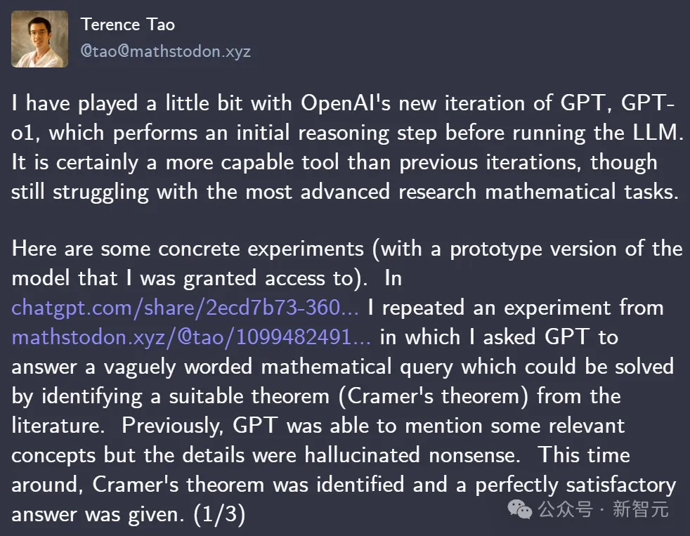 OpenAI o1惊现自我意识？陶哲轩实测大受震撼，门萨智商100夺模型榜首