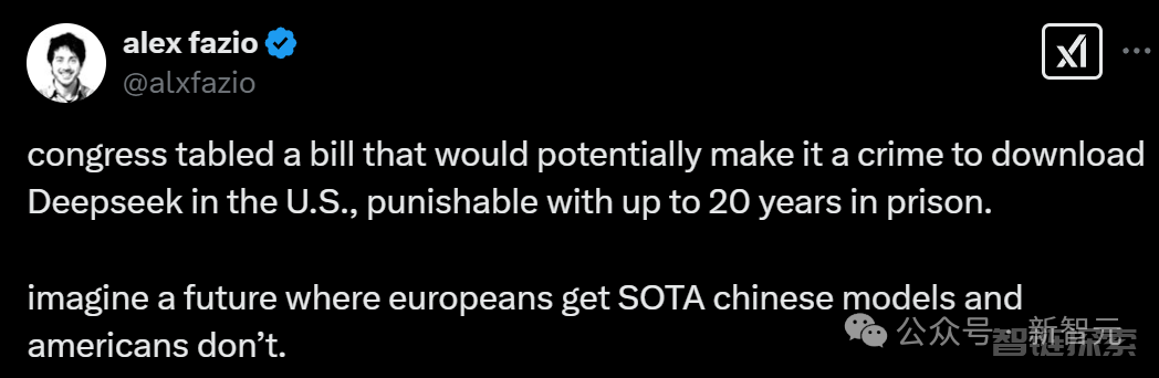 美国人下载DeepSeek，最高判20年监禁？美国下令全面封杀中国AI